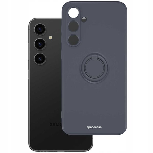 Spacecase Silicone Ring Galaxy S23 Fe Black zdjęcie 3