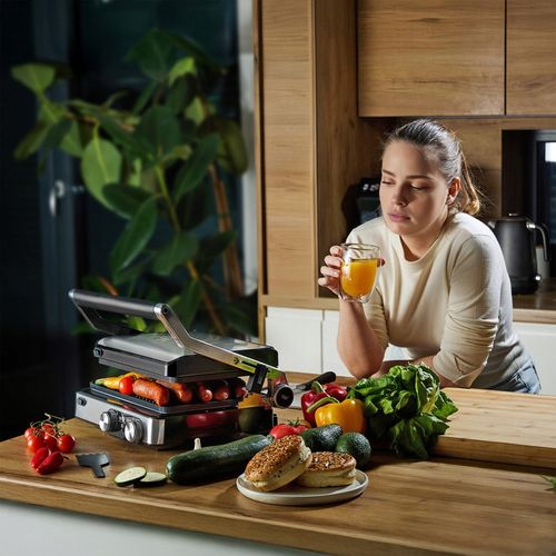 Grill elektryczny Kontaktowy Yoer 2000W +Programator czasu i Temperatury na Arena.pl