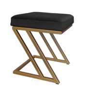 Pufa ZETA LOFT taboret podnóżek podstawa złota MG19