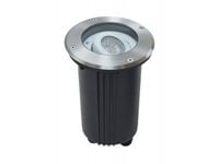 Lampa oprawa najazdowa gruntowa regulowana srebrna okrągła IP67 GU10 SU-MA