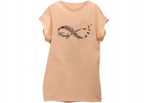 Kobieca dłuższa bluzka z bawełny Plus Size 3XL 46 na Arena.pl