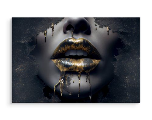 Obraz Canvas Kobieca Twarz ABSTRAKCJA Usta Dekoracja Ścienna 3D 40cm x 30cm na Arena.pl