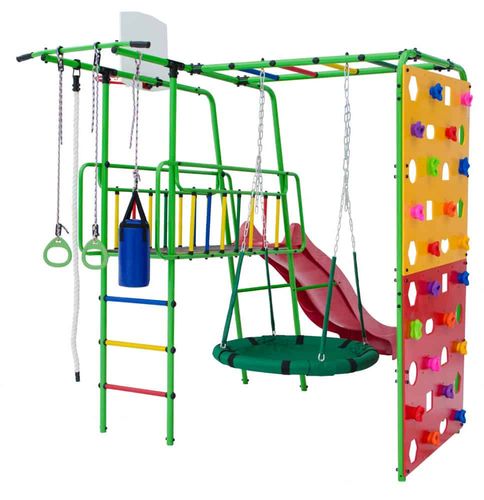 plac zabaw do ogrodu Tęcza basic - zielony na Arena.pl