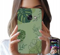 ETUI DO SAMSUNG A5 2017 - ZIELONE LIŚCIE ROŚLINNE WZORY PLECKI