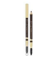 eveline brow&go pudrowa kredka do brwi z szczoteczką 03 dark brown