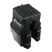 Torba rowerowa sakwa na rower bagażnik duża tylna 3 komory i płachta