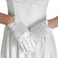 RĘKAWICZKI KOMUNIJNE DEC04 komunię wianek komunii dekoracja komunia białe