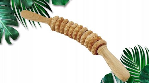 MASAŻER ELASTYCZNY DREWNIANY WAŁEK NA CELLULIT PL na Arena.pl