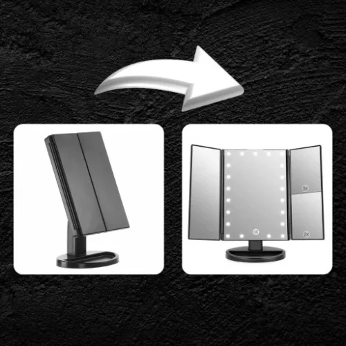 PODŚWIETLANE LUSTERKO DO MAKIJAŻU LED KOSMETYCZNE na Arena.pl