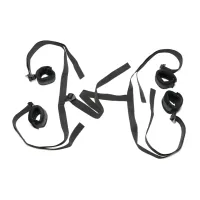 xr brands zestaw do krępowania z kajdankami - wytrzymały silikon