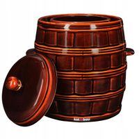 GARNEK kamionka 12 l BECZKA kamionkowa do KISZENIA OGÓRKÓW kapusty KOŁNIERZ