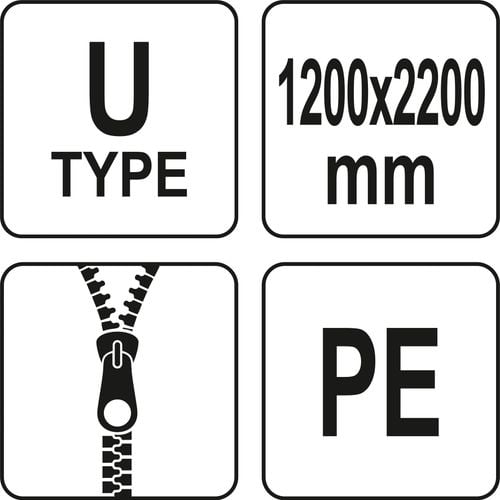 osłona przeciwpyłowa do drzwi typ u 220 x 120 cm - yt-67220 na Arena.pl