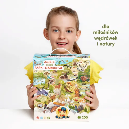 Dzikie puzzle 200 elementów. Parki narodowe na Arena.pl