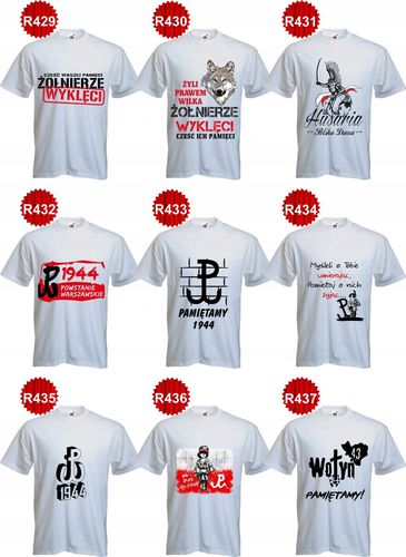 Koszulki PATRIOTYCZNE T-shirt nadruk KATYŃ 1940 na Arena.pl