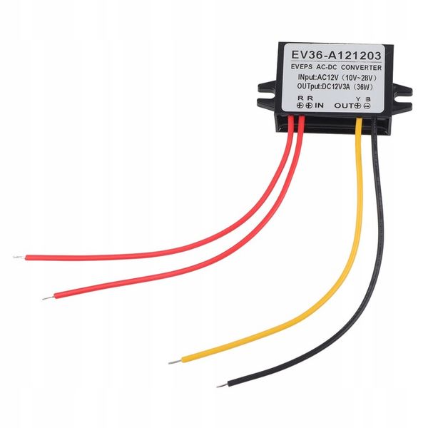 3A AC 10-28V NA DC 12V REGULATOR KONWERTERA MOCY zdjęcie 2