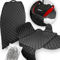 MATA OCHRONNA POD FOTELIK SAMOCHODOWY USZY + OSŁONA NA TYŁ FOTELA SIEDZENIA