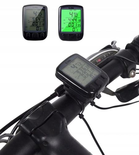 Licznik Rowerowy Na Rower Podświetlany Prędkościomierz Przewodowy + Uchwyt na Arena.pl
