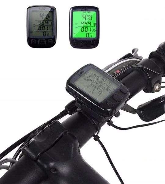 Licznik Rowerowy Na Rower Podświetlany Prędkościomierz Przewodowy + Uchwyt zdjęcie 11