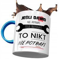 Kubek Błękitny Dla Dawida Kolegi Męża Na Prezent Z Nadrukiem Ze Zdjęciem