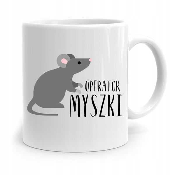 Kubek Informatyka Programisty Operator Myszki Z Nadrukiem Ze Zdjęciem zdjęcie 1