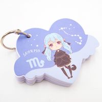 Mini notes notesik na breloku znak zodiaku SKORPION