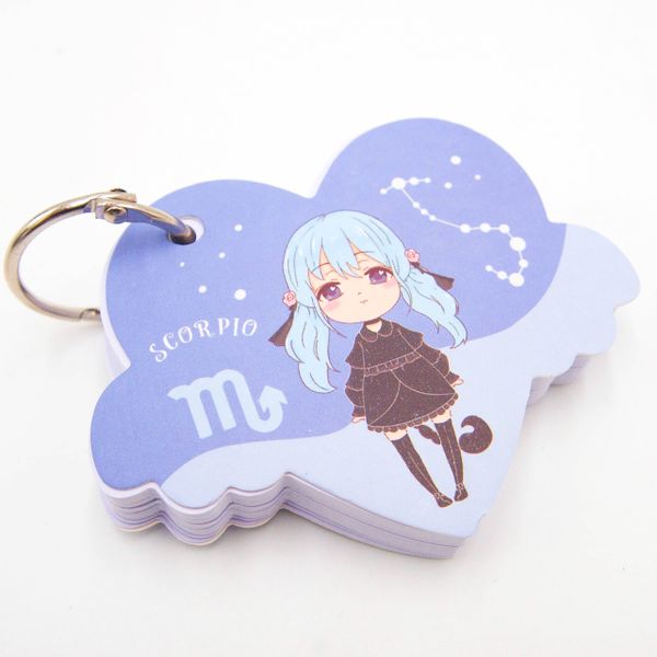 Mini notes notesik na breloku znak zodiaku SKORPION zdjęcie 1