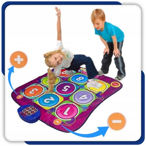 MATA MUZYCZNA do TAŃCZENIA TAŃCA + MIKROFON KARAOKE GŁOŚNIK BLUETOOTH 2W1 na Arena.pl