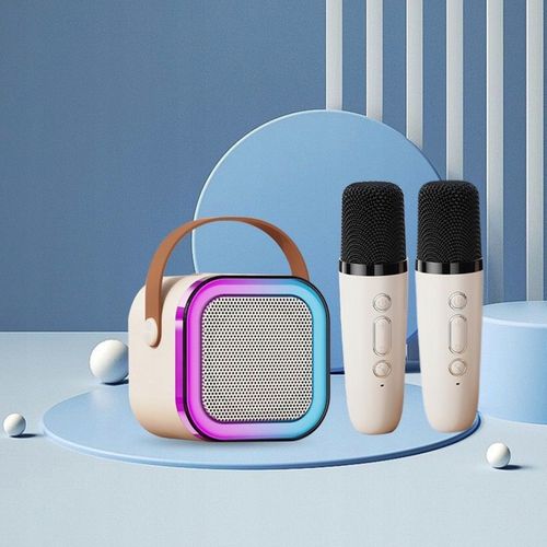 Bezprzewodowy Zestaw Do Karaoke Dla Dzieci Bluetooth Głośnik + 2 mikrofony na Arena.pl