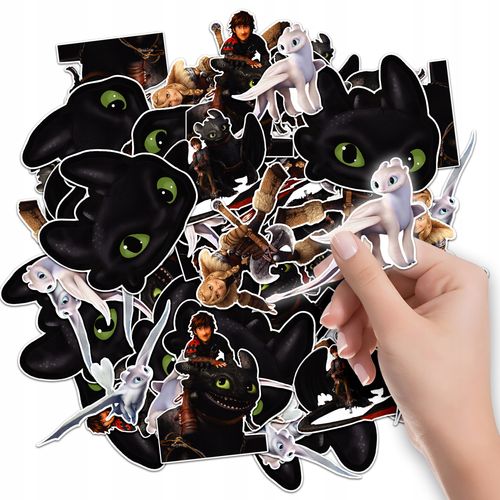 NAKLEJKI ETYKIETY NA ZESZYT NALEPKA Z POSTACIAMI SMOK WZORY 6 SZT na Arena.pl