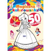Kolorowanka. Magiczna + 50 Naklejek Malowanka dla Dzieci