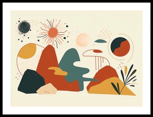 Plakat 55x40cm Kosmos Barw na Arena.pl