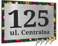 DUŻA Tabliczka ADRESOWA ALUMINIOWA 30x20 numer dom