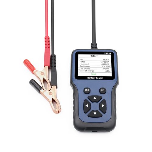 TESTER SKANER MIERNIK CYFROWY AKUMULATORÓW BATERII USB C 12V LCD 10 - 250AH na Arena.pl