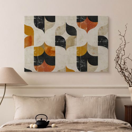 Obraz Na Płótnie Kolorowe Kształty Abstrakcja Ornamenty Boho 40cm x 30cm na Arena.pl