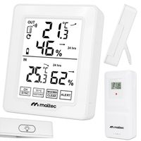 Stacja Pogodowa Bezprzewodowa Termometr Higrometr Czujnik Zewnętrzny Pogody