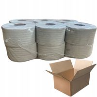 Papier toaletowy JUMBO szary makulatura 100m 12 szt ekologiczny 1200M