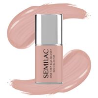 SEMILAC LAKIER HYBRYDOWY 3w1 ONE STEP GLOSSY S450 LIGHT PEACH 7ml