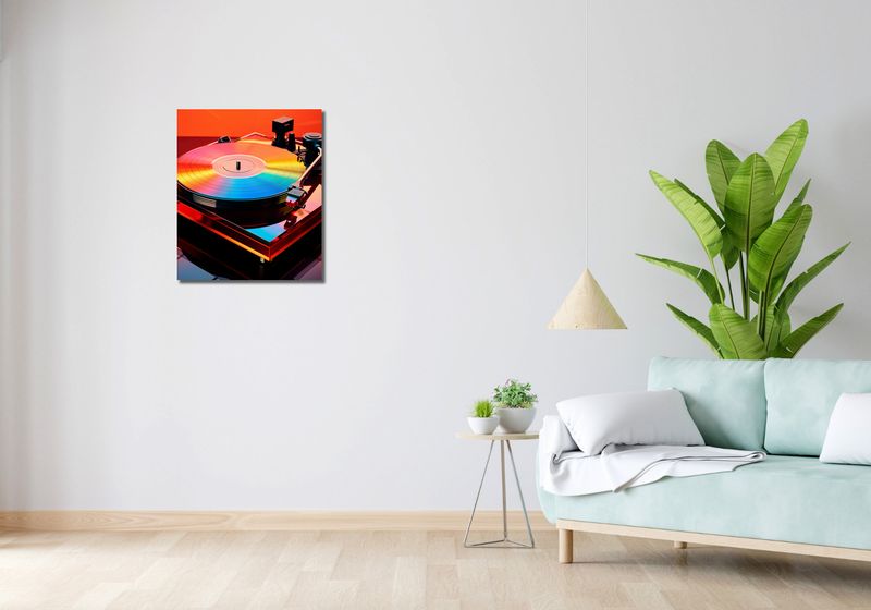 Obraz 50x60cm Wibracje Retro Winyli zdjęcie 2