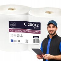 Ręcznik Papierowy Przemysłowy ELLIS C200/2 – HIT! 2 sztuki Dużej Rolki