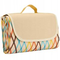 Koc Piknikowy Plażowy Biwak Mata Wodoodporna Duża Z Izolacją Xxl 200X200