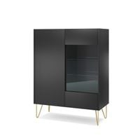 Komoda dwudrzwiowa Harmony czarna K-97 do salonu