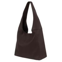 WŁOSKA CZEKOLADOWA TOREBKA SKÓRA NATURALNA BRĄZOWA TORBA WOREK VERA PELLE