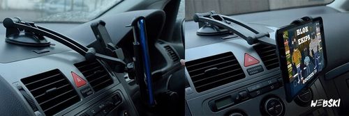 UCHWYT NA TELEFON TABLET DO SAMOCHODU SZYBA KOKPIT na Arena.pl