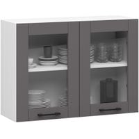 Szafka OLIWIA Witryna W80 H580 BIAŁA / SZARA