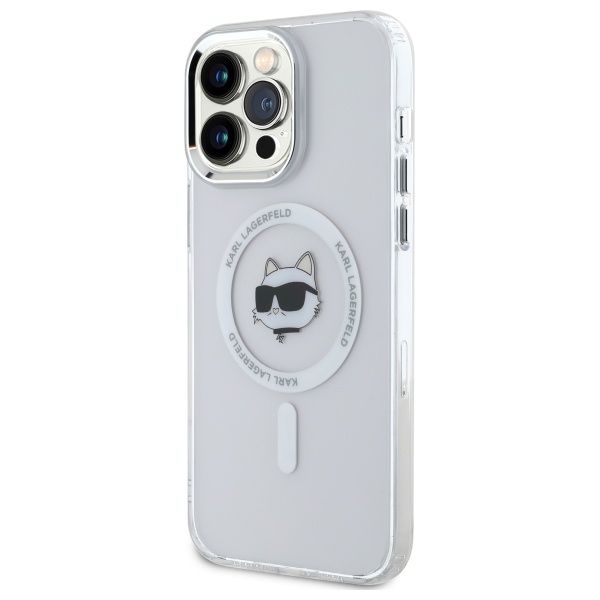 Etui Karl Lagerfeld do iPhone 13 Pro Max, Biały, MagSafe zdjęcie 2