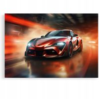 2 x Obraz 90x60 samochody toyota supra tokio japonia do garażu dla mechanik