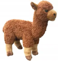 Maskotka Alpaka Lama Brązowa DUBI - 28cm