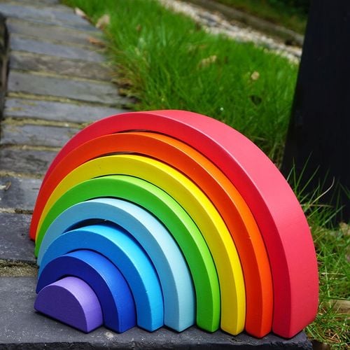 drewniane klocki tęcza jhtoy-318 na Arena.pl
