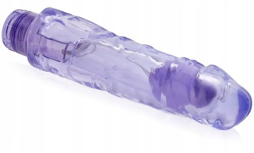GRUBY 5,5 cm PENIS DILDO Z WIBRACJAMI ŻELOWY DONG DO CIPKI na Arena.pl