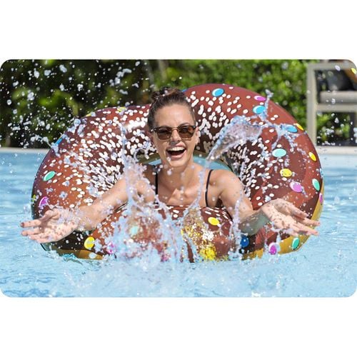 Dmuchane koło plażowe do pływania brązowy Donut 107cm BESTWAY na Arena.pl
